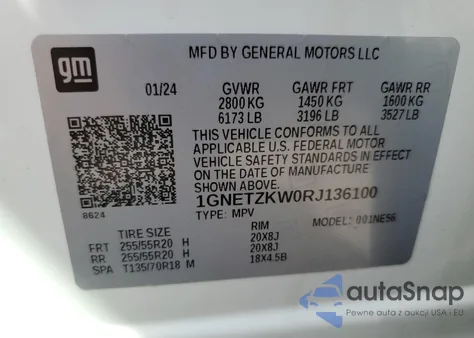 1GNETZKW0RJ136100